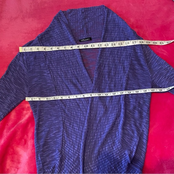 Seduction Purple Cardigan Shrug Size Small - Picture 12 of 13